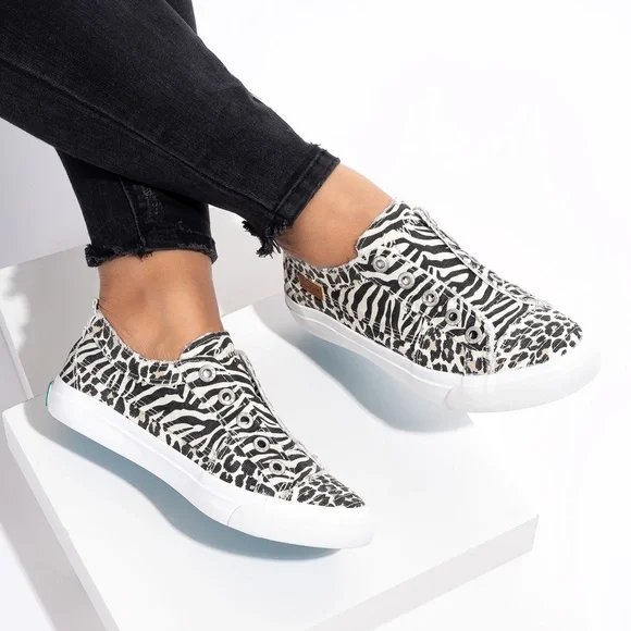 Blowfish Malibu Shoes Blowfish Malibu Zebra Print Slip On